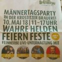 Himmelfahrtskommando in Krostitz (11 - 13 Uhr & Wolfsburg (17.30 Uhr). Checkt di